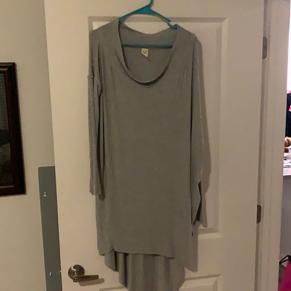 Free people off the shoulder long shirt